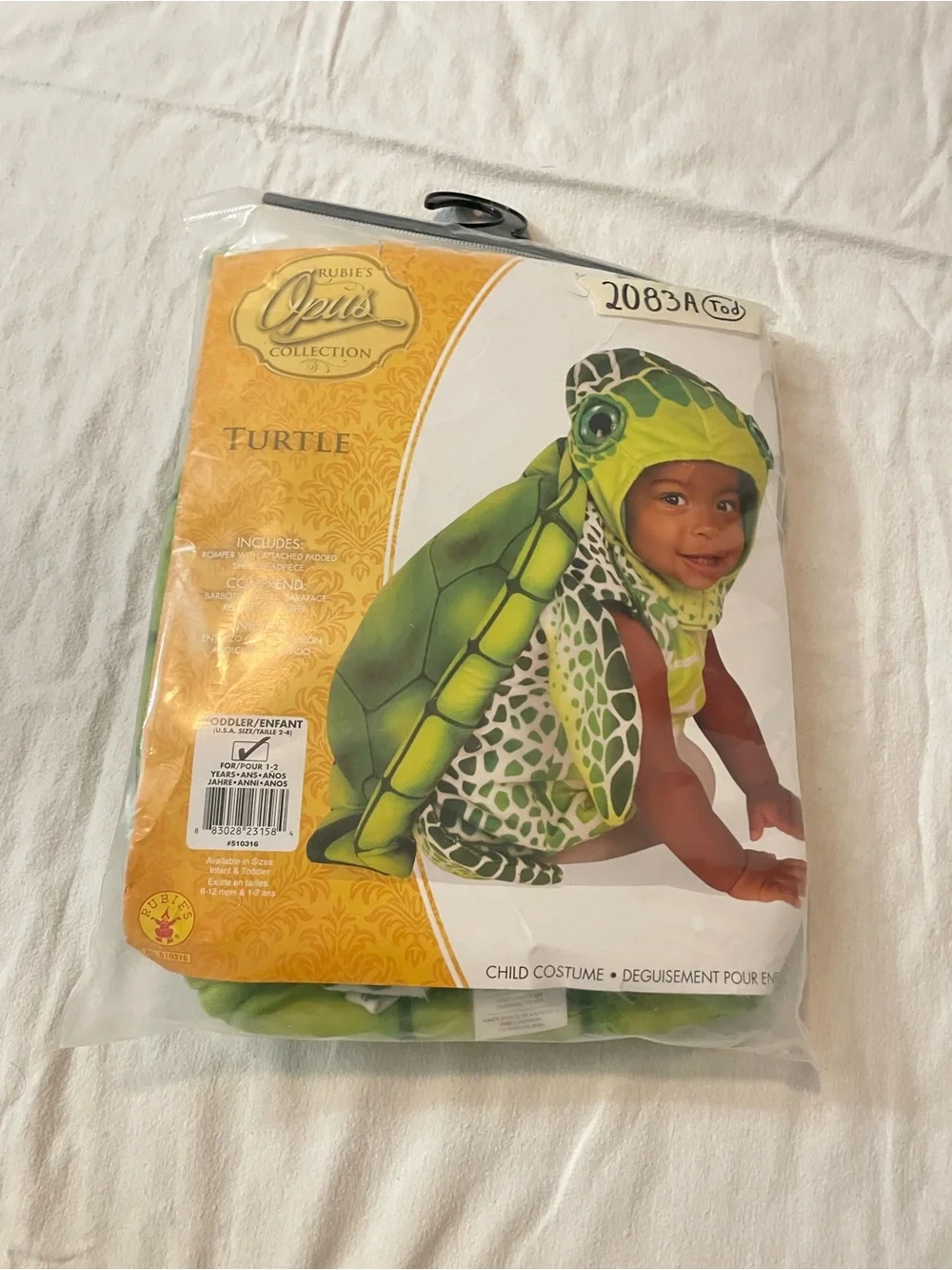 Green Turtle Toddler Costume